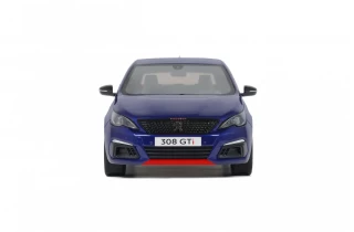 PEUGEOT 308 GTI BLUE 2018 OttOmobile 1:18 Resinemodell (Türen, Motorhaube... nicht zu öffnen!)